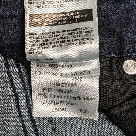 Denizen from Levi's Women's Mid-Rise Skinny Jeans Size 4 - Picture 5 of 5